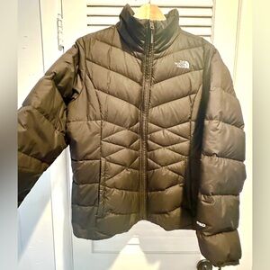 North Face Quilted Black Jacket Womens 550 XL